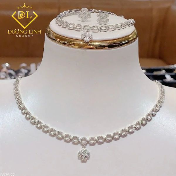 BST Trang Sức Kim Cương Cỏ 4 Lá